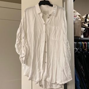 American Eagle Go big Oversized Button Down